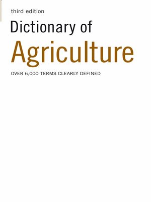 cover image of Dictionary of Agriculture